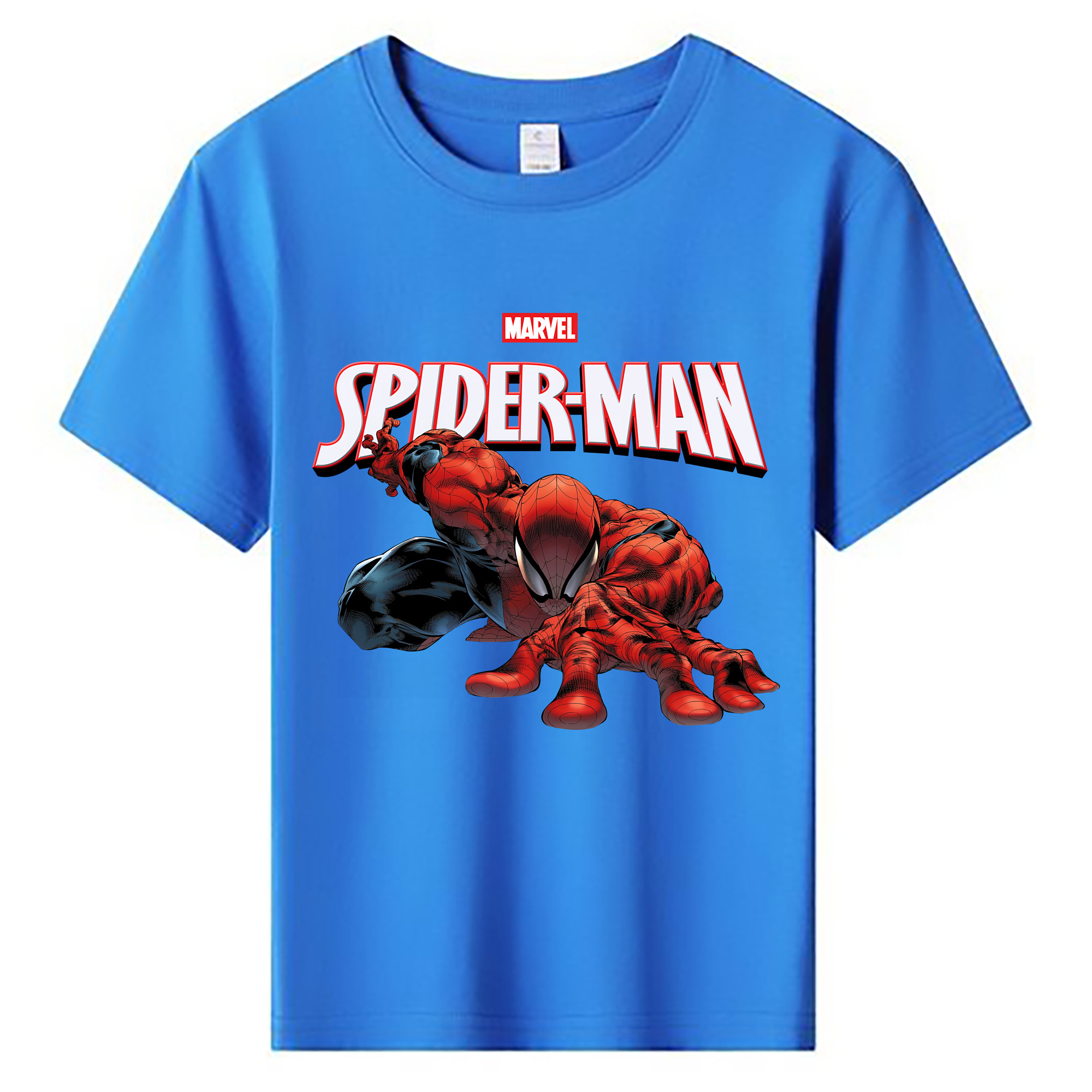 （画像用） Spider Man スパイダーマン 綿100％キッズTシャツ（フロントプリント）
